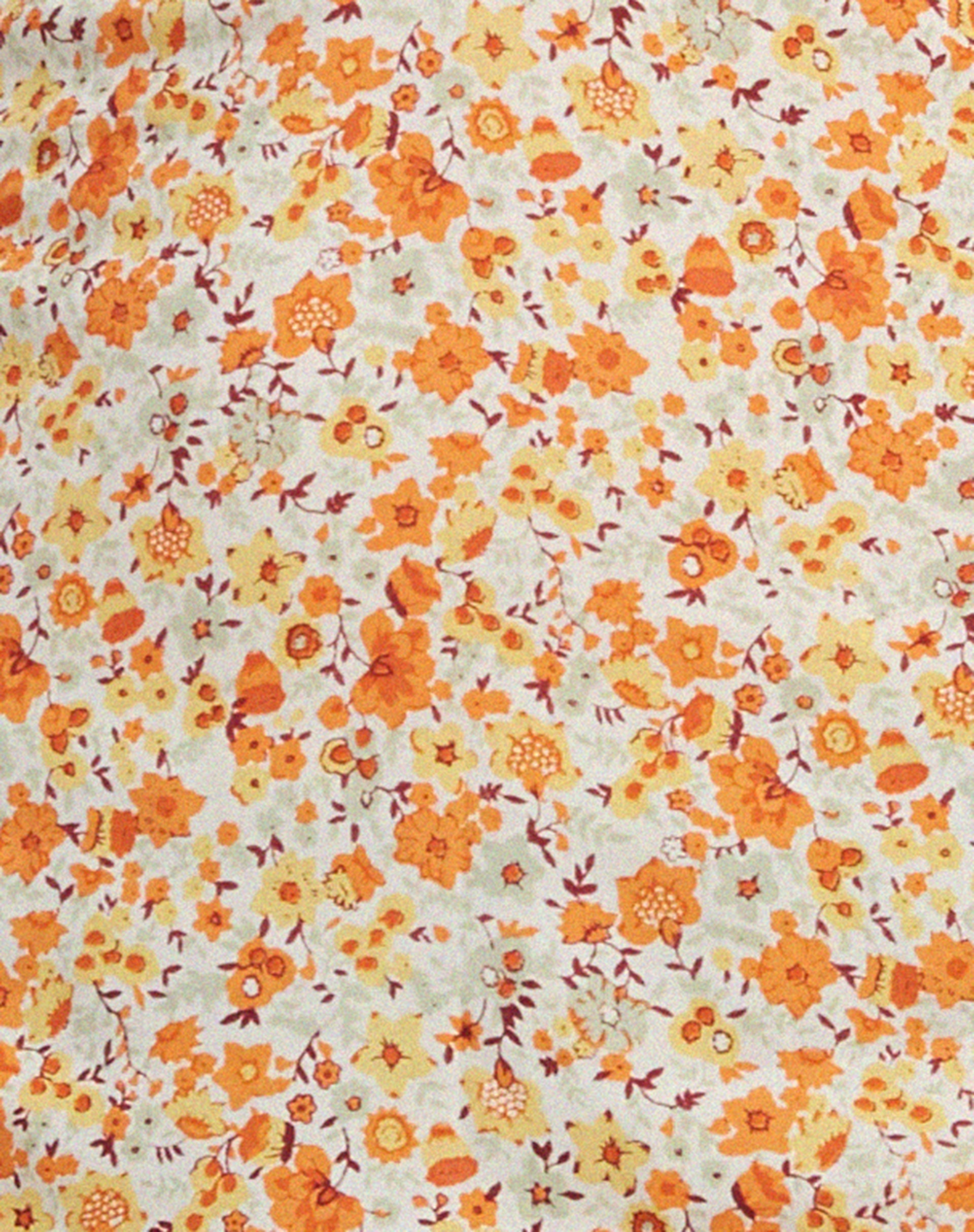 Leana Mini Dress in Ditsy Tangerine
